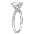 thumbnail image 5 of Everly Women's Created White Sapphire Engagement Ring in 10K White Gold, 5 of 10