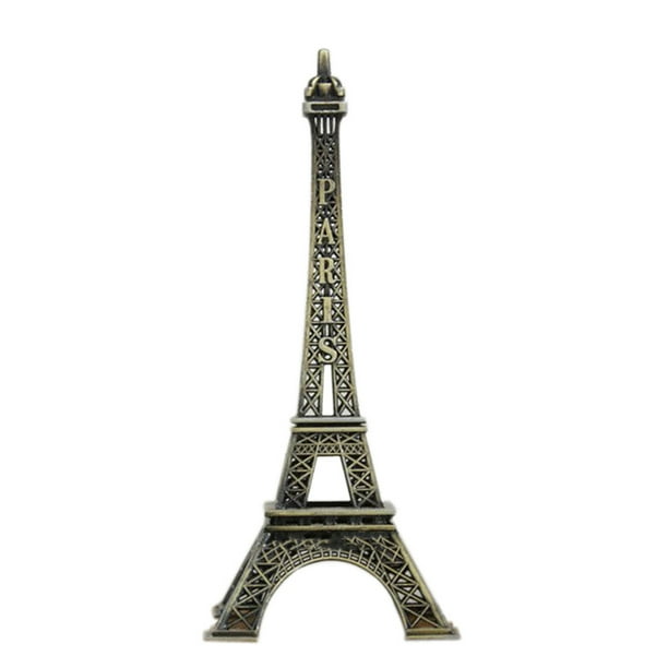 Qarigey 1 Uds., 5-25cm, Torre de París, artesanías de Metal, recuerdo creativo, modelo de , Miniaturas, adornos de escritorio, figurita Decoración del hogar 10cm
