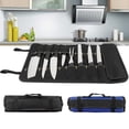 thumbnail image 1 of Chef Knife Roll Bag - 22 Total Pockets for Knives and Kitchen Utensils - Made with Stain Resistant Waxed Nylon - For Chefs and Culinary Students - Knives Not Included, 1 of 6