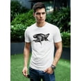 thumbnail image 2 of Black Bull Terrier Hand Drawn Tee Men's -Image by Shutterstock, 2 of 4