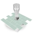 thumbnail image 7 of clevermosaics Green Subway Vinyl Wall Tiles Peel and Stick Backsplash, Removable and Heat Resistant, Pack of 10, 7 of 7