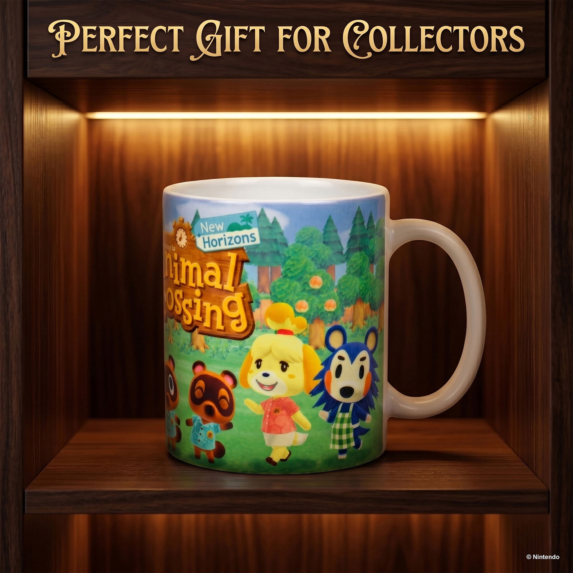 Pyramid America: Animal Crossing: New Horizons Lineup - 11oz Ceramic Mug - Coffee-Tea, Microwave-Dishwasher Safe, Video Game Fan Collectible, Licensed