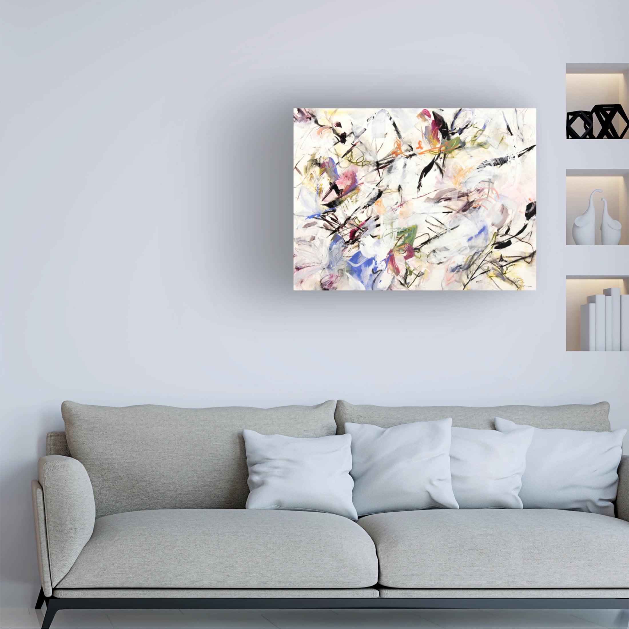 Canvas Wall Art - Kati Bujna 'Magnolia Life Blossoms 1' Wall Art for Living Room, Bedroom, or Office Décor by Trademark Fine Art - 47 x 35 Inches