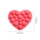 thumbnail image 3 of Molde de silicona para tarta en forma de corazón | Moldes para repostería de San Valentín | Silicona de grado alimentario, diseño flexible antiadherente, horno resistente al calor | 17x15cm Rojo rosa, 3 of 6