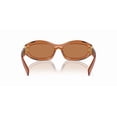 thumbnail image 4 of Miu Miu MU 14ZS Caramel Transparent/Brown (15T10I) Sunglasses, 4 of 4