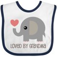 thumbnail image 3 of Inktastic Loved by Grandma Cute Grandchild Boys or Girls Baby Bib, 3 of 4
