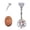 AB Color, variant on G23 Titanium Belly Button Ring Hypoallergenic Belly Rings Internally Threaded Belly Button Piercing 14G 8-14mm Navel Piercing Jewelry with Round Cubic Zirconia