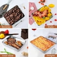 thumbnail image 4 of Baking Pan Set of 2, Cake Lasagna Brownies Casseroles Pan, Rectangle Stainless Steel Bakeware Set for Baking Roasting Toaster Oven, Dishwasher Safe, 4 of 6