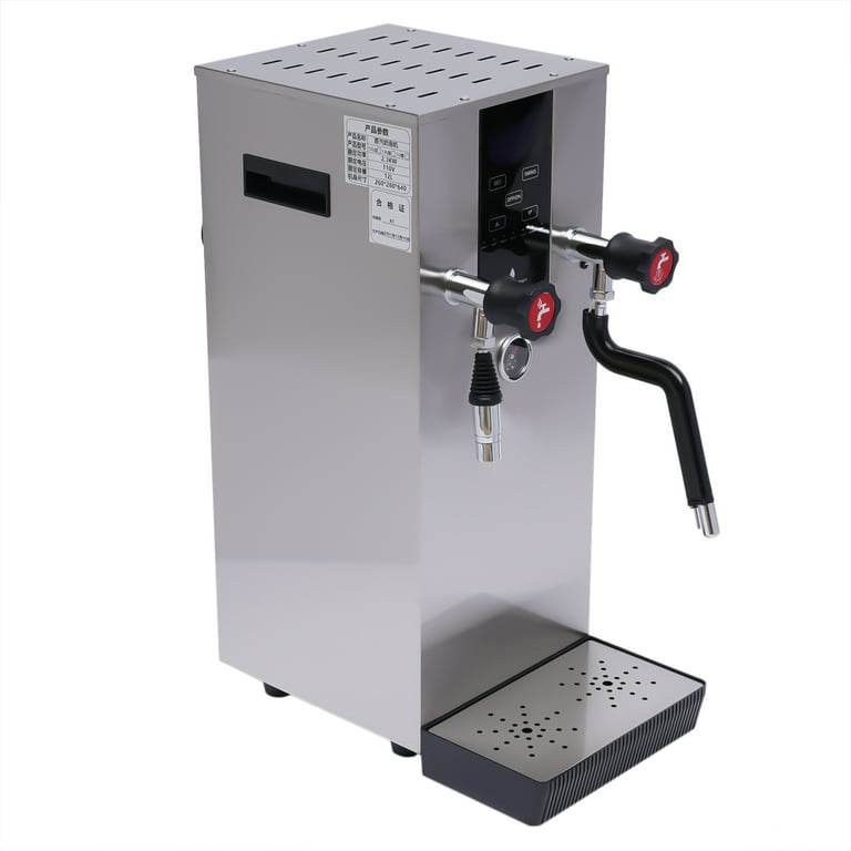 Miumaeov Commercial Milk Frother Steam Water Boiling Machine Espresso  Coffee Milk 2500W