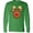 Kelly Green, variant on Inktastic Rudolph the Red Nose Reindeer Long Sleeve T-Shirt