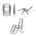 thumbnail image 7 of Zero Gravity Chair Patio Chairs Lounge Chaise Recliners Folding for Outdoor with Pillow and Cup Holder, 7 of 7