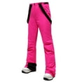 thumbnail image 3 of Pants For Women Waterproof Insulated Snowboard Suspenders Pants Snow Ski Bib Trousers Pants, 3 of 7