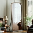 thumbnail image 6 of AUROMIR 69"x28" Arched Full Length Mirror Vintage Decor Mirror Floor Mirror, Antique Bronze, 6 of 6
