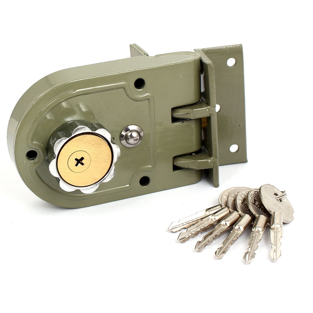 MY MIRONEY Jimmy Proof Deadbolt Lock Heavy Duty Safety Single Cylinder Locking Deadbolt with Keys