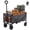 gray, variant on edx Folding Wagon, 220 lbs Utility Cart Heavy Duty with Wheels, Portable for Outdoor Camping, Shopping, Black