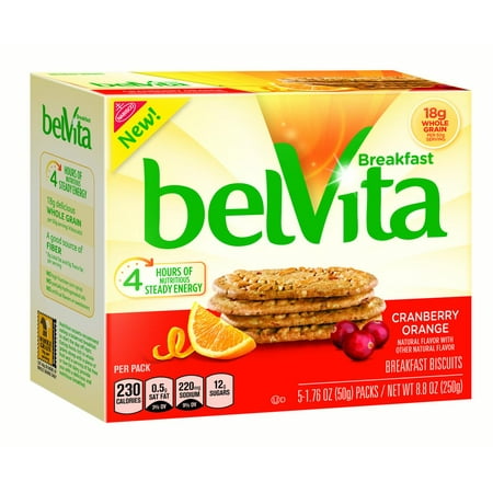 (6 Pack) Belvita Cranberry Orange Breakfast Biscuits, 8.8 (Best Cranberry Orange Muffins)