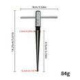 thumbnail image 3 of T-Handle Taper Reamer, Hexagonal Shank Reamer 5-16Mm, T-Handle Tapered Straight Flute Reamer, 3-13Mm, For Wood And Plastic, Precise Hole Enlarging, Meiiso, 3 of 8
