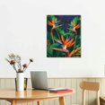 thumbnail image 3 of PIKWEEK Tropical Bird of Paradise Canvas Wall Art Print, Tropical Artwork canvas printing 12*16in/16*20in 16x20 in, 3 of 5