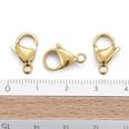 thumbnail image 5 of Ion Plating(IP) 304 Stainless Steel Lobster Claw Clasps Parrot Trigger Clasps Real 18k Gold Plated, 5 of 5