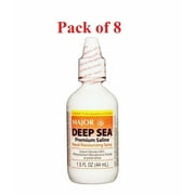 Major Pharmaceuticals Deep Sea Saline Generic for Ocean Nasal Moisturizing Spray, 8 Count,1.5 fl oz