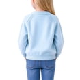 thumbnail image 5 of StSilkitty Girls Casual Cardigan Sweater Cute Printed Long Sleeve Crewneck Sweaters Lightweight Soft Comfy Pullover Tops, 5 of 8