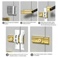 thumbnail image 2 of Bgsha No-punch latch lock adhesive latch surface-mounted door latch, 2 of 9