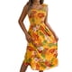 thumbnail image 1 of Vestidos de Verano para Mujer 2025, Vestido Informal con Tirantes Finos, Volantes, Plisado y Estampado Floral Fluido Amarillo XXL, 1 of 10