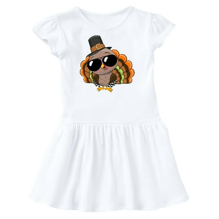 

Inktastic Thanksgiving Turkey Funny Outfit Gift Toddler Girl Dress