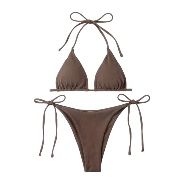 Bikini para mujer Traje de baño de traje de baño para actividades acuáticas de clubes Spas de vacaciones Café