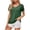 Green, variant on Plus Size Tops for Women up to 30% Off Trendy Work Out Plus Size Shirts Short Sleeve Ultra Soft Ladies Tshirt Lightweight Solid Fluffy Tshirts Retro Plus T-shirt Cozy Style V-Neck Blouse Pi