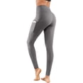 thumbnail image 3 of Women's Yoga Pants Quick Dry Tight Hip Lifting Pants High Waist Slim Fitness Sports Pants,4 Pack, 3 of 6