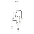 thumbnail image 4 of 7 Light Chandelier Frame Finish Matte Black + Foundry Brass, 4 of 7
