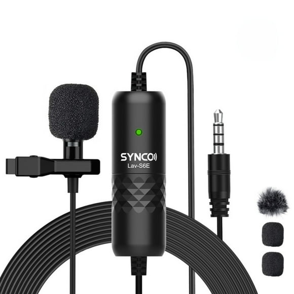 Microphones,6m/19.7 Cable With Mic 6m/19.7 Condenser Mic Cable With Windscreen Lav-s6e Professional Dslr Camera Clip-on Condenser Pc Video Mic 6m/19.7 Cable Vl Online Recor