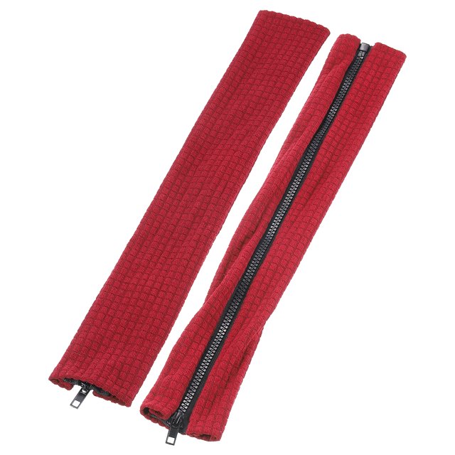 Unique Bargains Office Chair Arm Cover, 2Pcs Office Chair Armrest Covers Protectors with Zipper Stretchable, Red