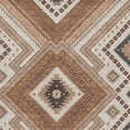 thumbnail image 3 of HomeRoots 679266 5 x 8 ft. Copper Beige & Gray Tribal Washable Machine Made Rectangle Area Rug with UV Protection, 3 of 9