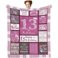 thumbnail image 1 of LHSHID 15 Year Old Girl Gift Ideas Blanket Flannel Soft and Comfortable Anti static Bed Sofa Blanket 50x60in, 1 of 5