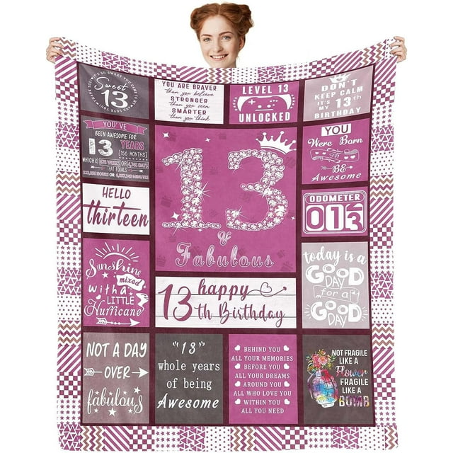 LHSHID 15 Year Old Girl Gift Ideas Blanket Flannel Soft and Comfortable Anti static Bed Sofa Blanket 50x60in