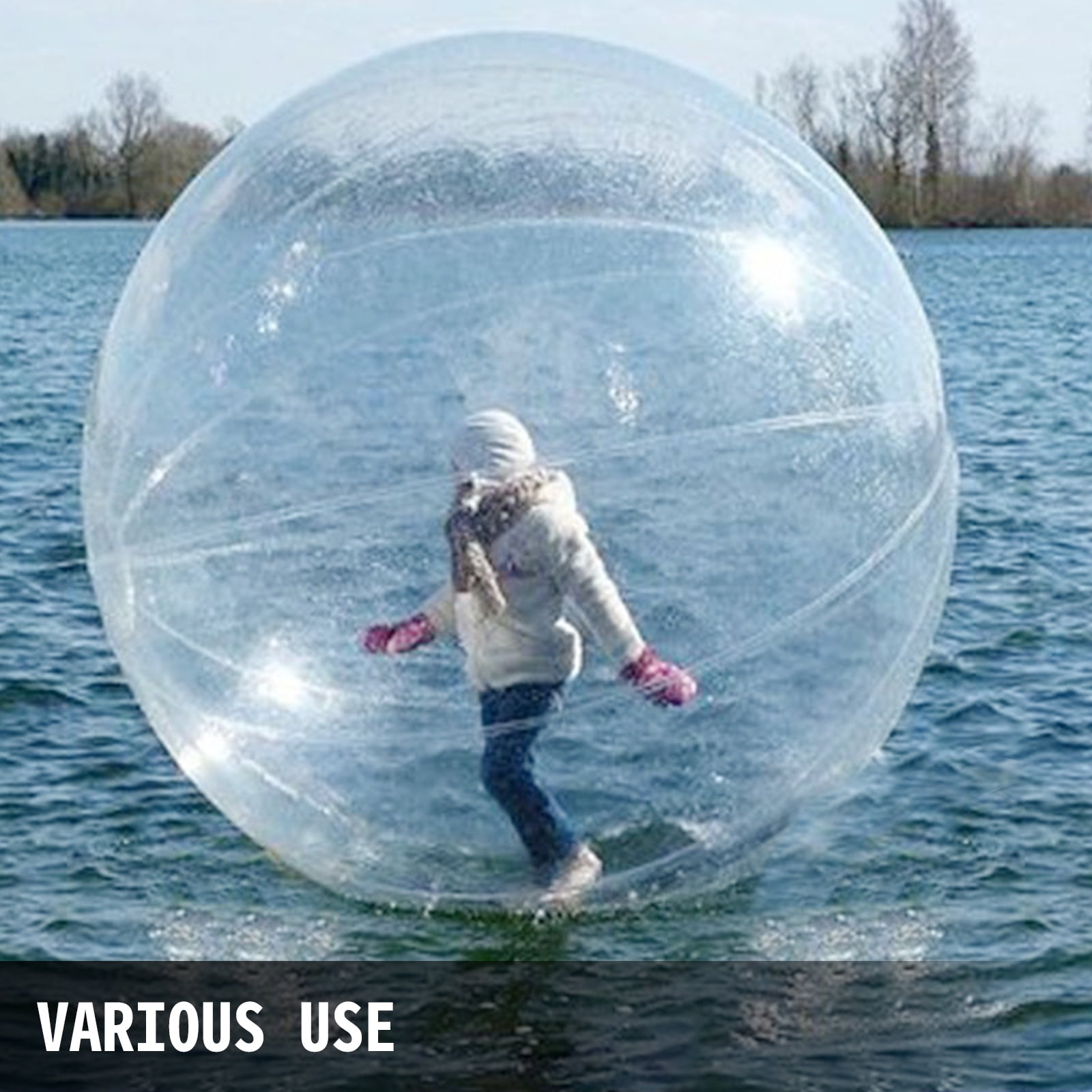 VEVOR 1.5m Water Walking Walker Zorb Ball Inflatable PVC Floating Backyard GOOD 