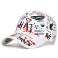 thumbnail image 1 of maskred Polyester Men Women Caps Lightweight Comfortable Fit Adjustable Strap Universal Size Baseball Cap White, 1 of 6