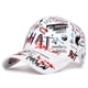 thumbnail image 1 of Qarigey Gorra de béisbol con estilo, correa ajustable, protección solar ligera, sombrero de sombra de algodón para exteriores, transpirable Sombreros Blanco, 1 of 6