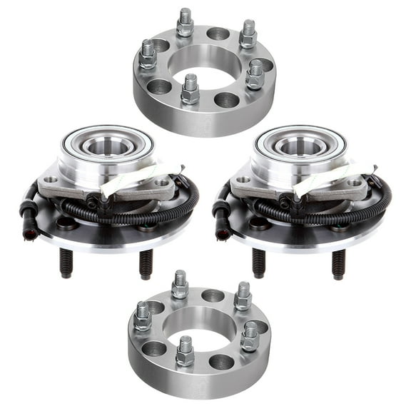 ECCPP 1.5 5x135 wheel spacers Wheel Hub and Bearing Assembly Front 515029 fit 2000-2019 for Ford for F-150 for Ford for F-150 Heritage Replacement for 5 lugs wheel hub with ABS 3 Bolt Flange