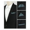 thumbnail image 4 of INSPIRE CHIC Men's Pocket Squares Solid Color Handkerchiefs for Wedding Party Dark Gray, 4 of 4