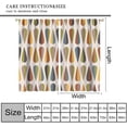thumbnail image 3 of Mid Century Curtains Modern Colorful Abstract Geometric Drop Shapes Window Drapes Retro Bedroom Decor Art Printed Living Room Treatment Fabric 2 Panels 52x84 Inch, 3 of 7