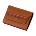 thumbnail image 1 of Cartera delgada de piel con tarjetero para mujer | Organizador multiranura para efectivo e identificación | Cartera compacta con bloqueo RFID para bolsillo o bolso, 1 of 5