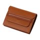 thumbnail image 1 of Estuche para tarjetas delgado con múltiples ranuras para tarjetas, compartimentos para billetes, forro con bloqueo RFID, diseño compacto para mujer, acabado en cuero negro, ideal para uso diario., 1 of 5