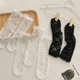 thumbnail image 1 of New Style Children's Baby Lace Socks Tube Girl Socks Princess Lace Mesh Summer Fashion Lace Knee High Socks12one size (1-8years) He Qiyong unisex, 1 of 1