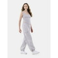 thumbnail image 2 of No Boundaries Soft Fleece Cargo Jogger Sweatpants, Women’s, 2 of 8