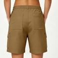 thumbnail image 6 of Yievot Cargo Shorts for Women 7 Inch Inseam Button High Waist Multi Pocket Casual Summer Outdoor Hiking Shorts, 6 of 9