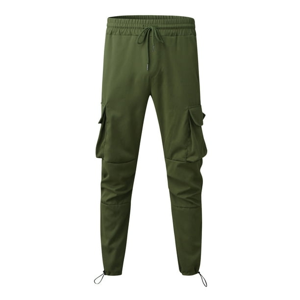 KaLI_store Mens Cargo Pants Men's Ripstop Wild Cargo Pants, Relaxed Fit Hiking Pants, Army Camo