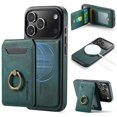 thumbnail image 1 of Funda tipo cartera Oidealo para iPhone 17 Pro, magnética, RFID, 5 tarjetas, 1 of 7